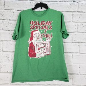 Fifth sun graphic tee holiday Christmas and chill Santa Fun